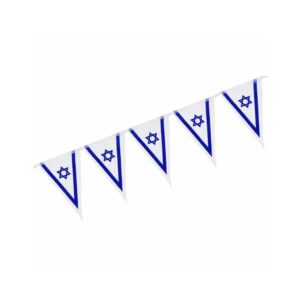 שרשרת דגלים 4 מטר משולשים