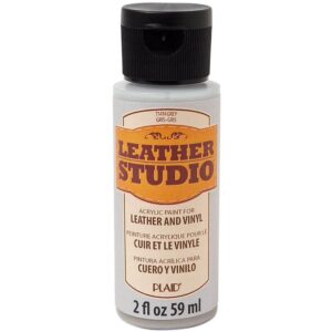צבע לויניל ועור 59 מ"ל אפור LEATHER STUDIO