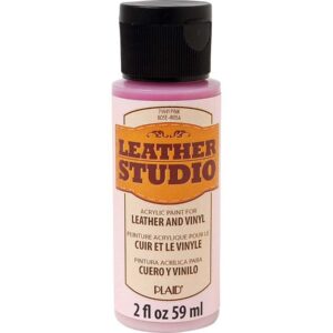צבע לויניל ועור 59 מ"ל ורוד LEATHER STUDIO