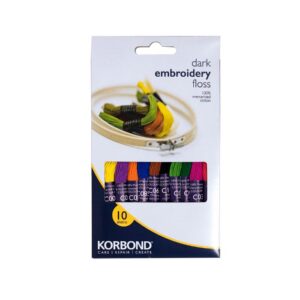 סט חוטי רקמה 10 יח' גווני בסיס KORBOND