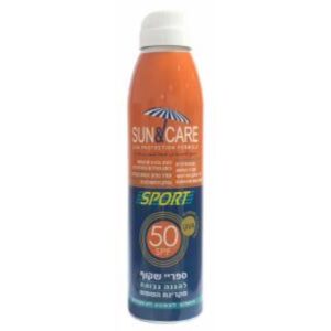 ספריי הגנה ספורט 200 מ"ל SPF50 UVA סאן&קאר