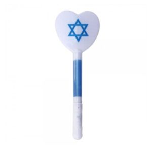 שרביט לב דגל ישראל מואר