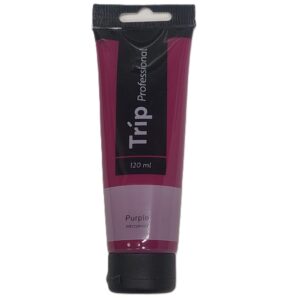 צבע אקריליק טריפ פרופשיונל 120 מ"ל Purple