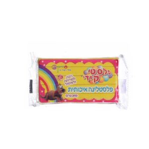 פלסטלינה צהובה 250 גרם פלסטי קיד