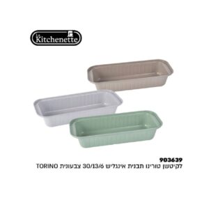 תבנית אינגליש צבעונית 30 ס"מ TORINO