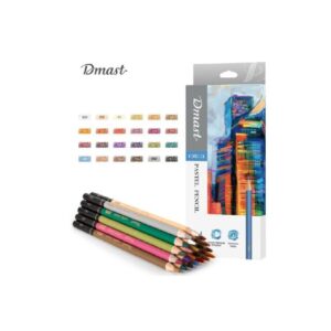 סט 24 עפרונות גיר פסטל Dmast