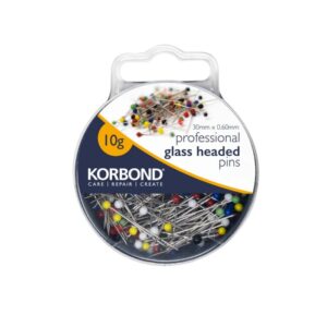 סיכות ראש עגול זכוכית 10גרם KORBOND