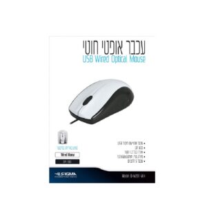 עכבר USB M201 לבן SIGMA